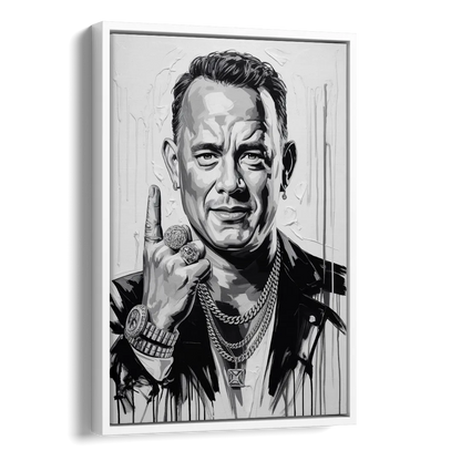 Run Forever 2.0 Side - White Canvas Wall Art