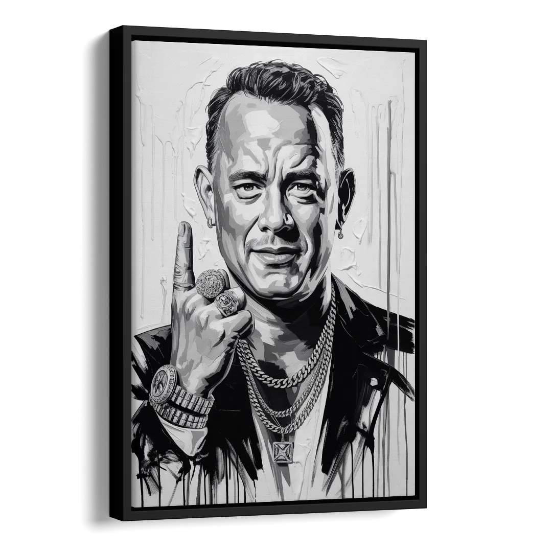 Run Forever 2.0 Side - Black Canvas Wall Art