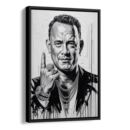 Run Forever 2.0 Side - Black Canvas Wall Art