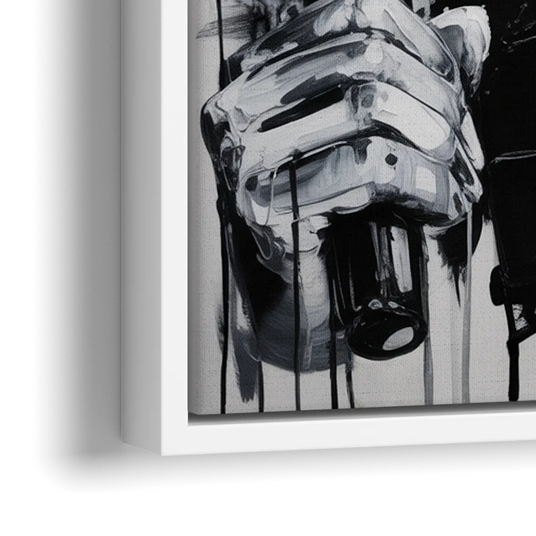 Run Forever - Close-Up White Frame Canvas