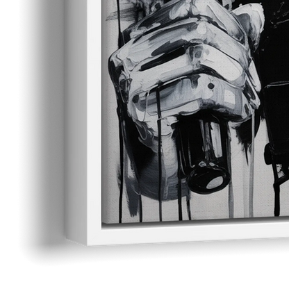 Run Forever - Close-Up White Frame Canvas