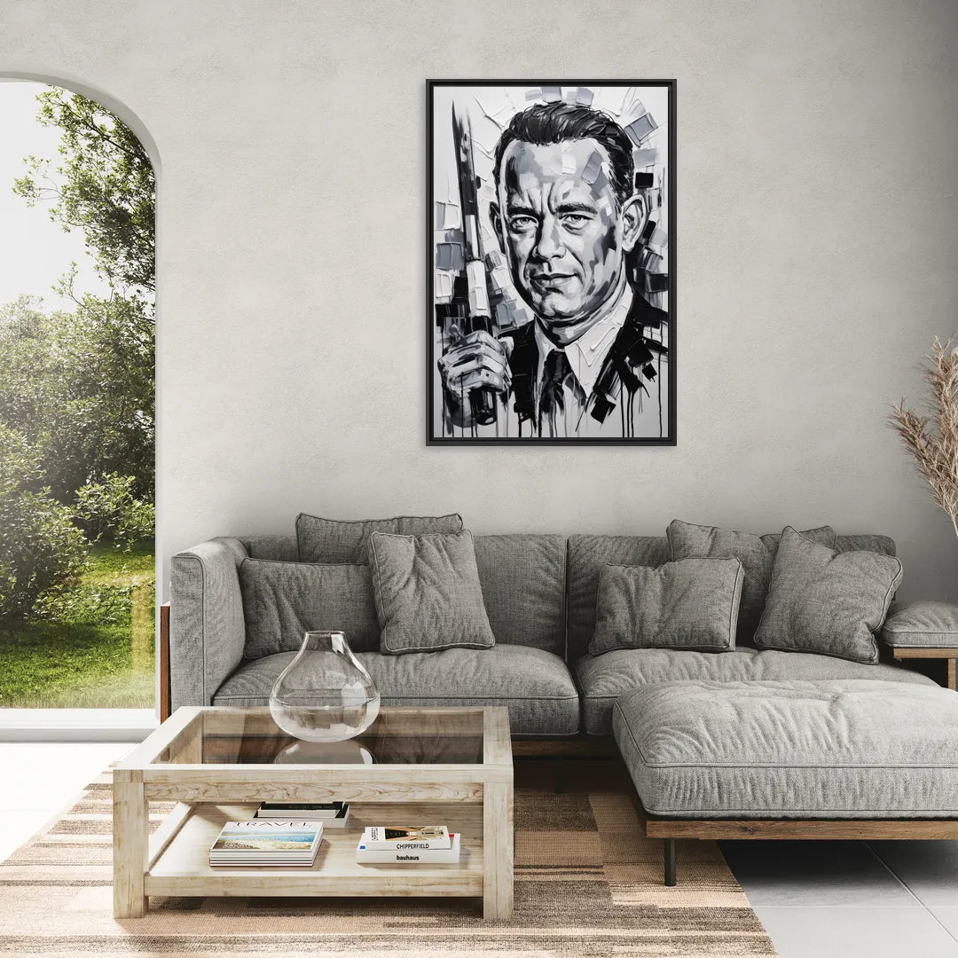 Run Forever - Living Room Black Frame Canvas
