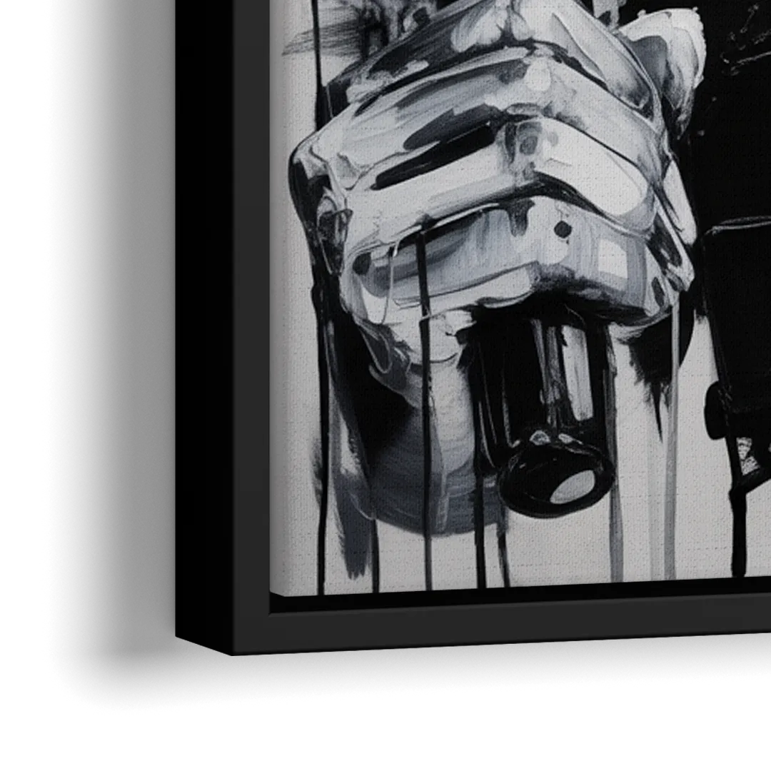 Run Forever - Close-Up Black Frame Canvas