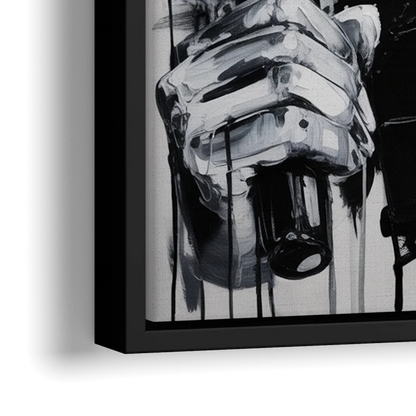 Run Forever - Close-Up Black Frame Canvas