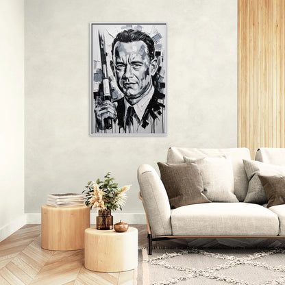 Run Forever - Living Room White Frame Canvas