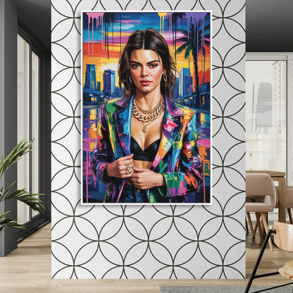 Runway 2.0 Sitting Room - White Canvas Wall Art