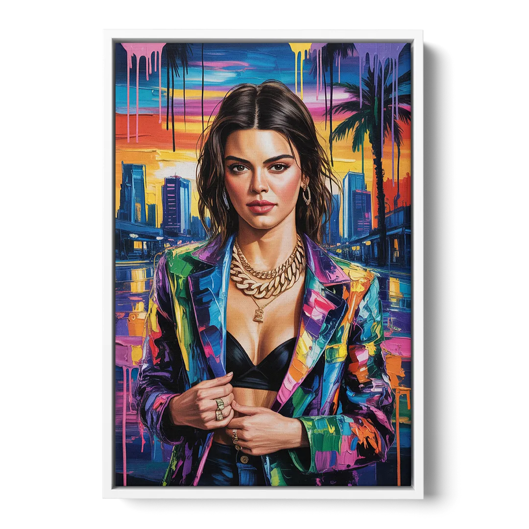 Runway 2.0 Front - White Canvas Wall Art