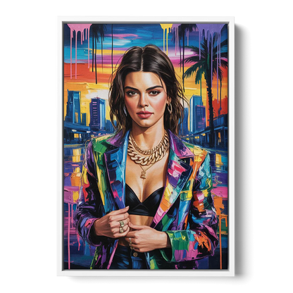 Runway 2.0 Front - White Canvas Wall Art