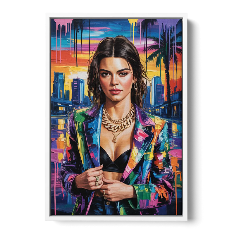 Runway 2.0 Front - White Canvas Wall Art