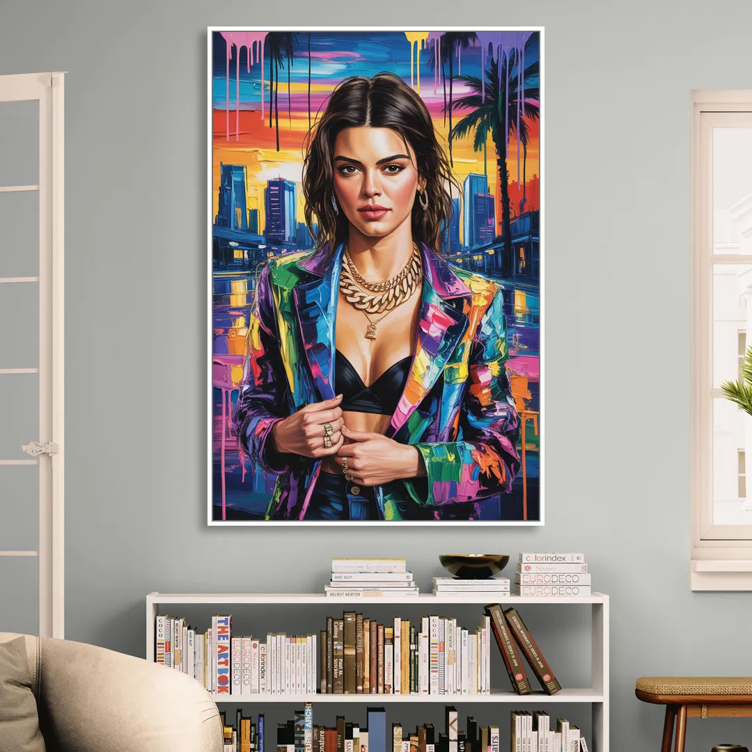 Runway 2.0 Living Room - White Canvas Wall Art