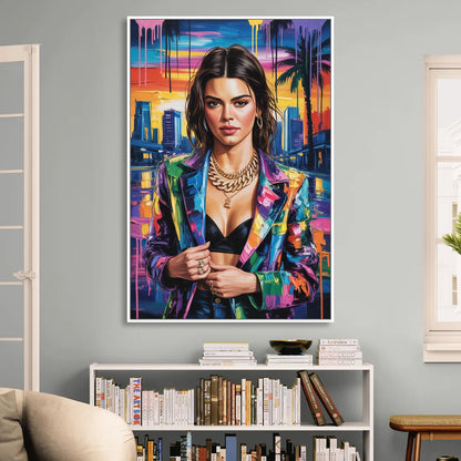 Runway 2.0 Living Room - White Canvas Wall Art