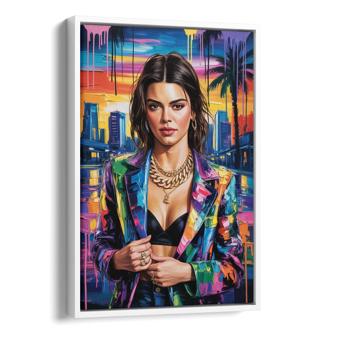 Runway 2.0 Side - White Canvas Wall Art