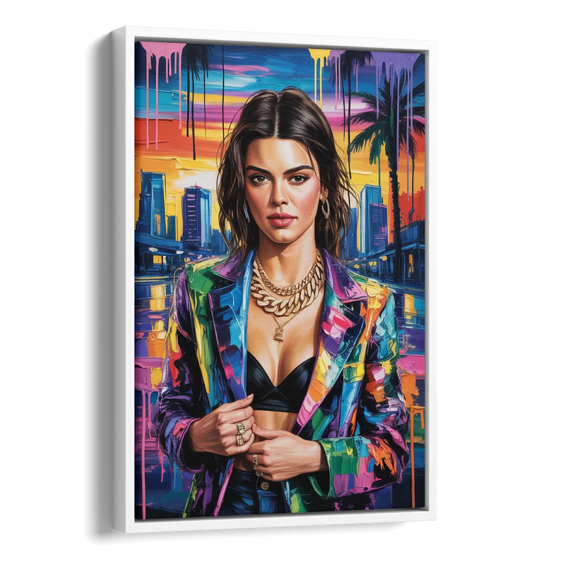 Runway 2.0 Side - White Canvas Wall Art