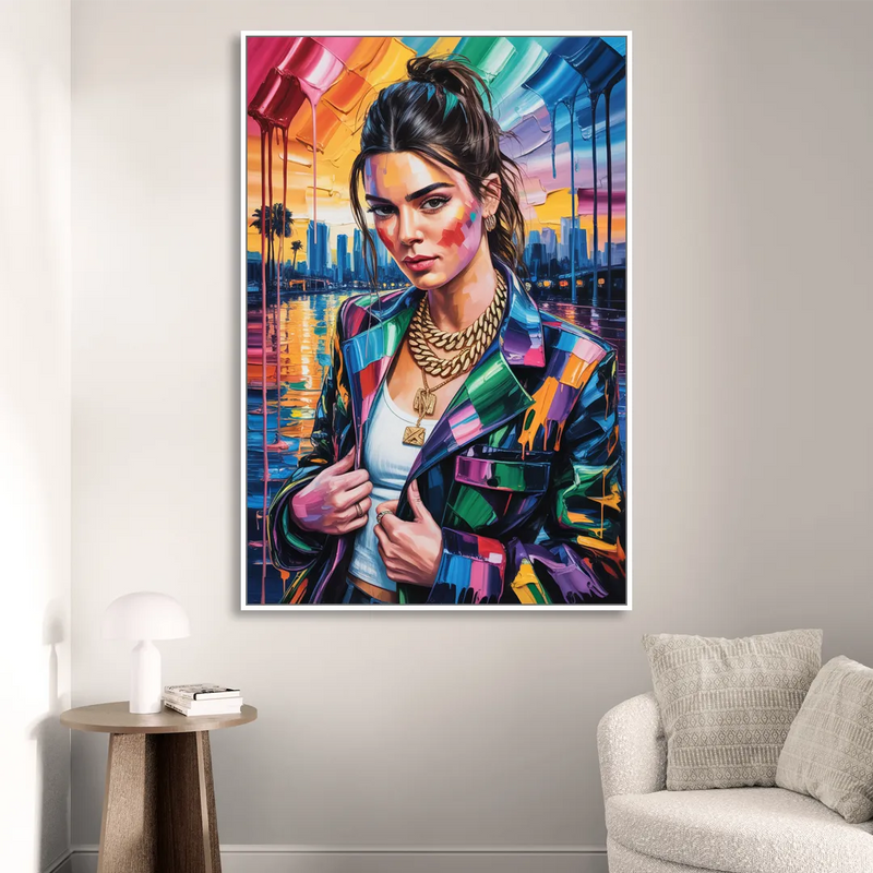 Runway Sitting Room - White Canvas Wall Art