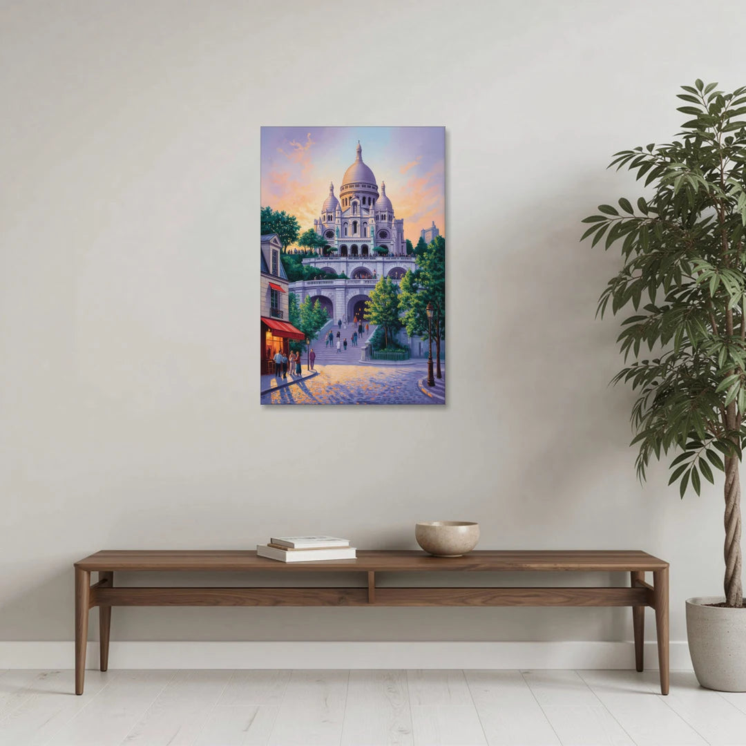 Sacré-Cœur Sunrise - Canvas Wall Art - Coffee Table - 24x36
