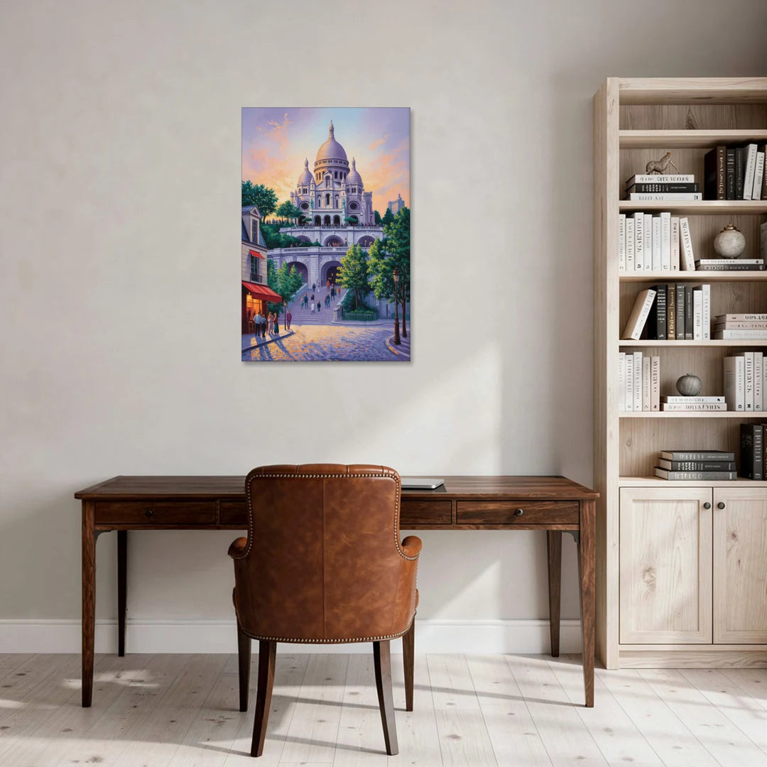 Sacré-Cœur Sunrise - Canvas Wall Art - Office - 24x36