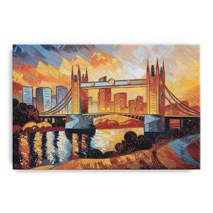 Sacramento Golden Hour Skyline Front - Canvas Wall Art