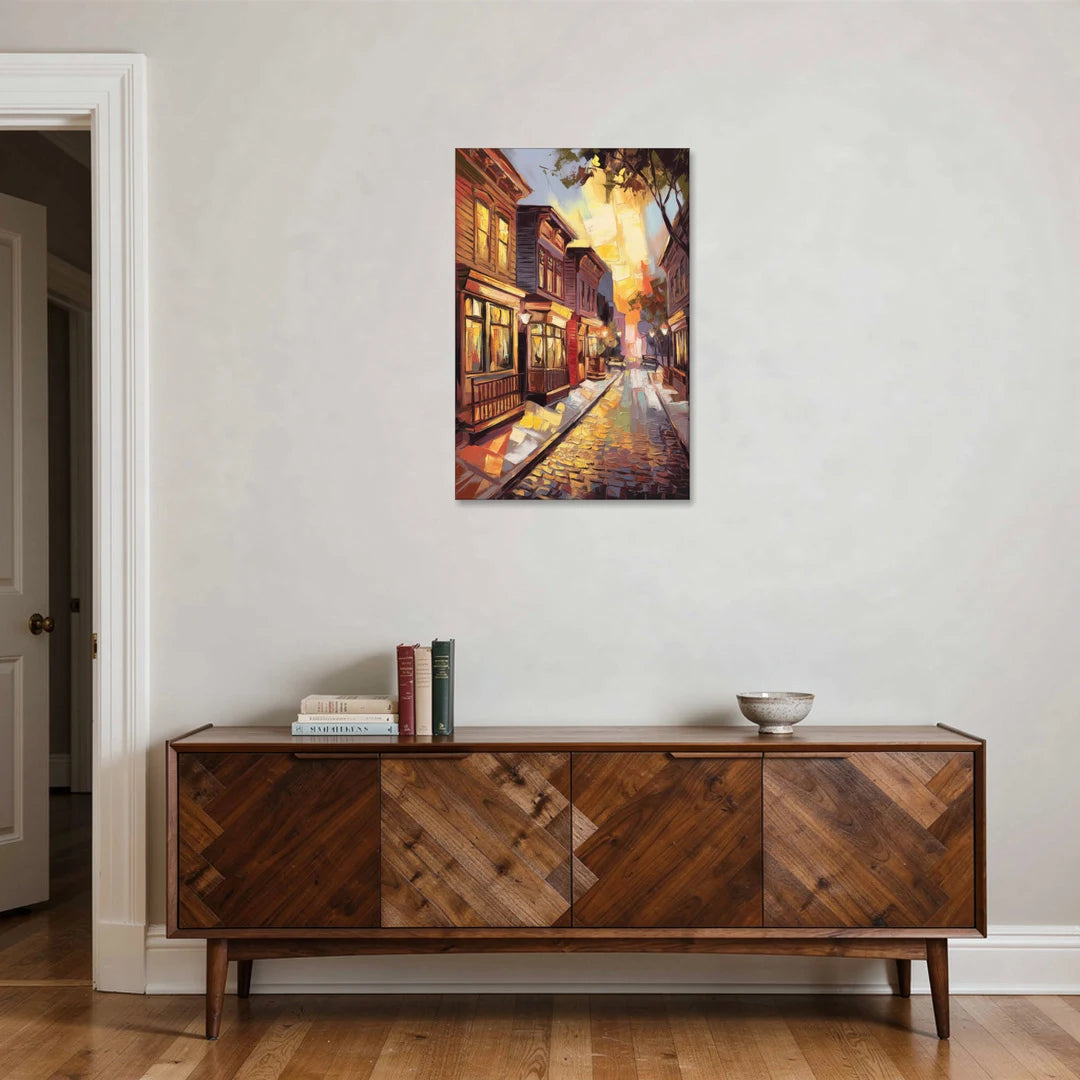 Sacramento Historic Old Town - Canvas Wall Art - Coffee Table - 24x36