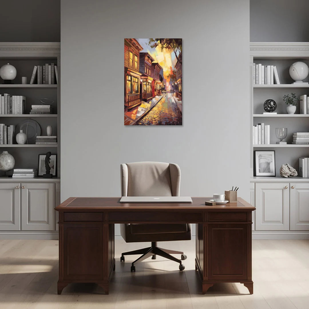 Sacramento Historic Old Town - Canvas Wall Art - Office - 24x36