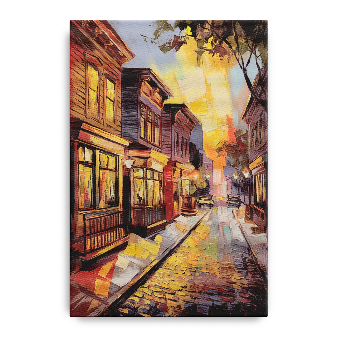 Sacramento Historic Old Town Front - Canvas Wall Art
