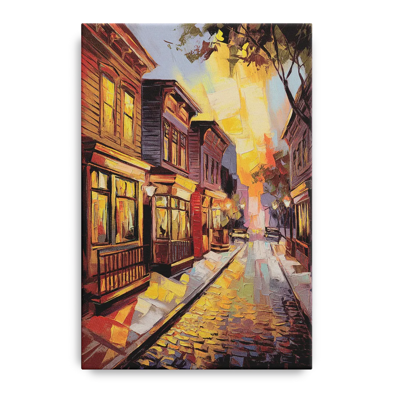 Sacramento Historic Old Town Front - Canvas Wall Art
