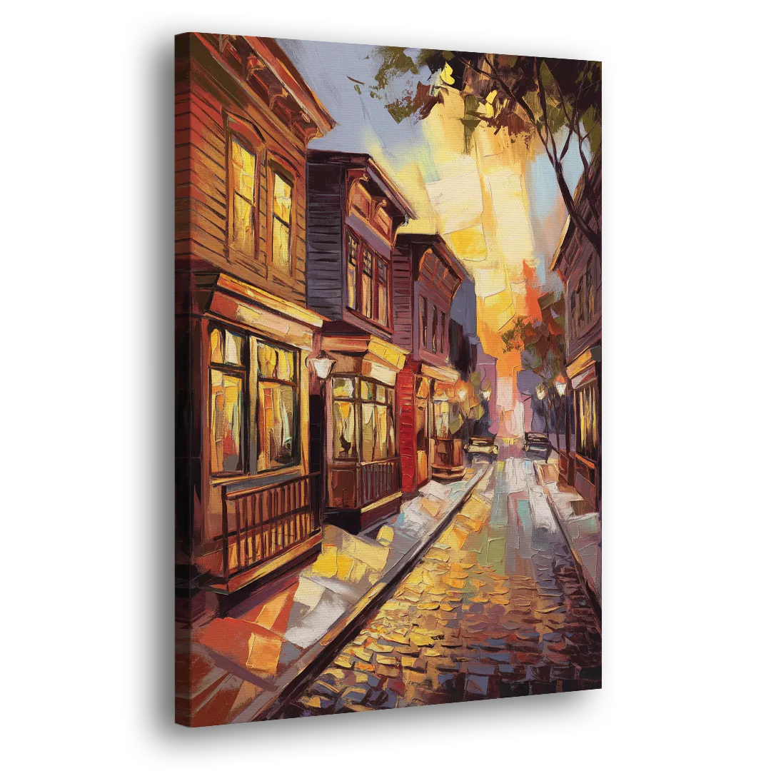Sacramento Historic Old Town Side - Canvas Wall Art
