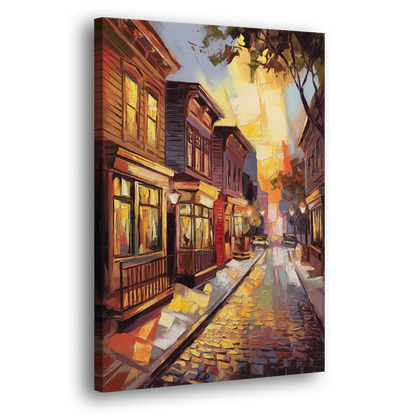 Sacramento Historic Old Town Side - Canvas Wall Art