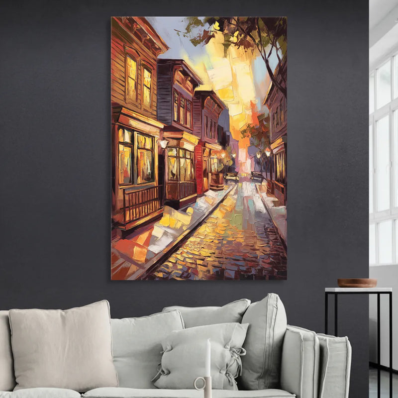 Sacramento Historic Old Town Living Room - Canvas Wall Art