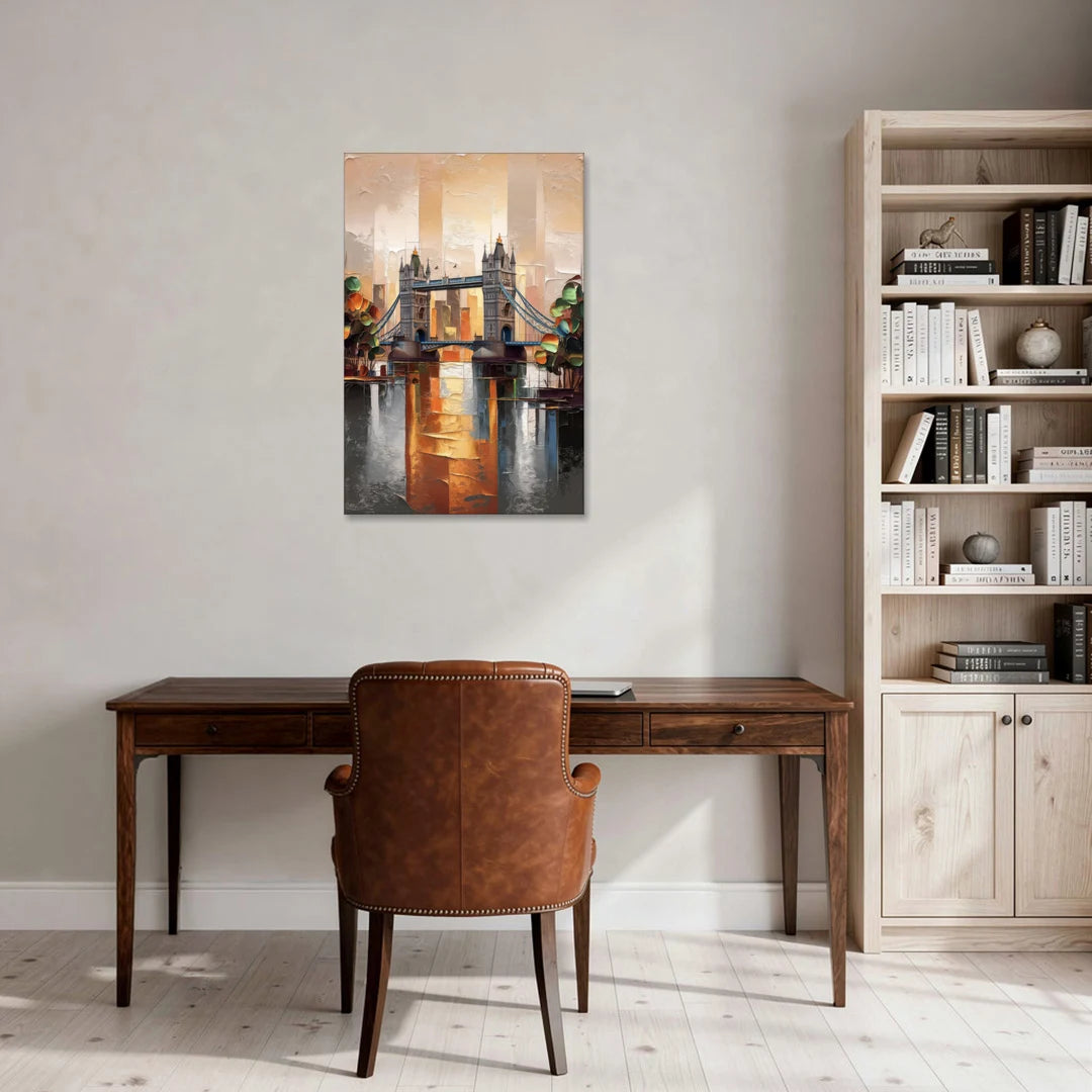 Sacramento Riverfront View - Canvas Wall Art - Office - 24x36