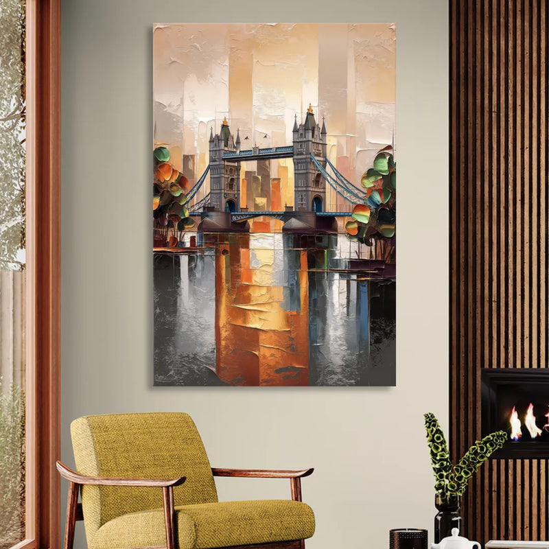 Sacramento Riverfront View Sitting Room - Canvas Wall Art