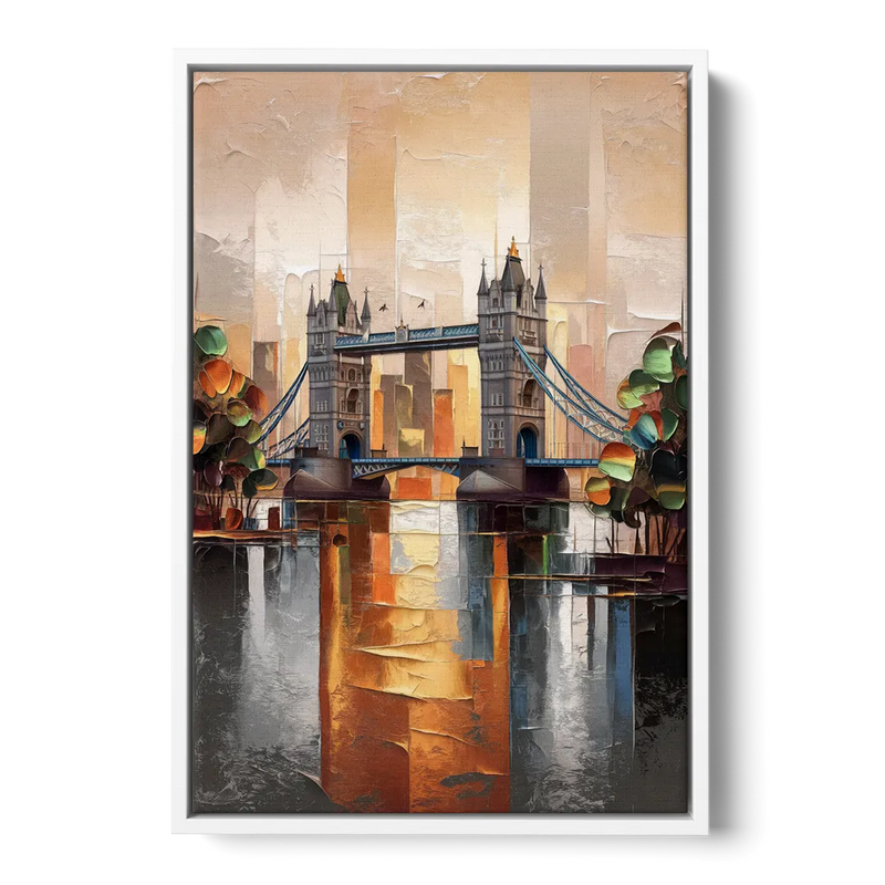 Sacramento Riverfront View Front - White Canvas Wall Art