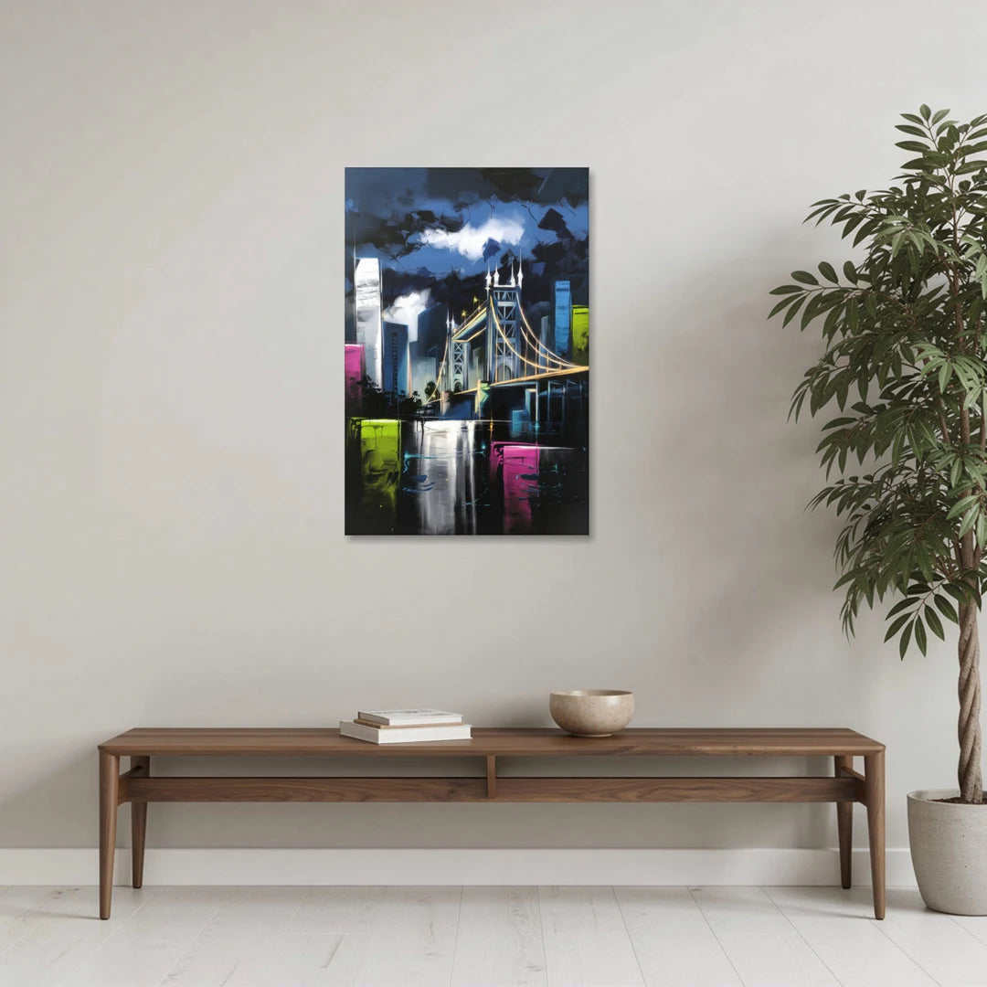 Sacramento Urban Street Art - Canvas Wall Art - Coffee Table - 24x36