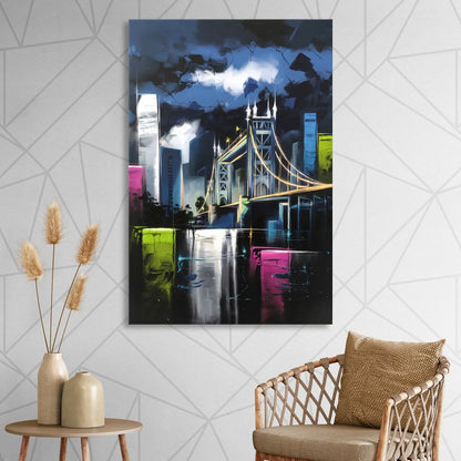 Sacramento Urban Street Art Living Room - Canvas Wall Art