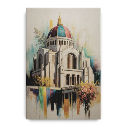 Saint Josephs Oratory Front - Canvas Wall Art