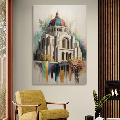 Saint Josephs Oratory Sitting Room - Canvas Wall Art