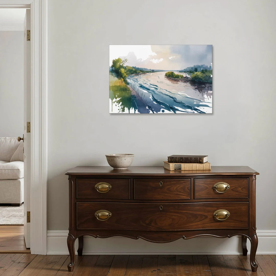 Saint Lawrence River View - Canvas Wall Art - Coffee Table - 36x24
