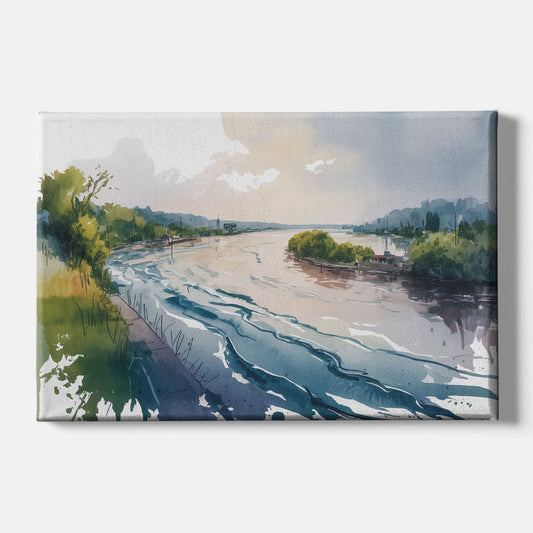 Saint Lawrence River View - Canvas Wall Art