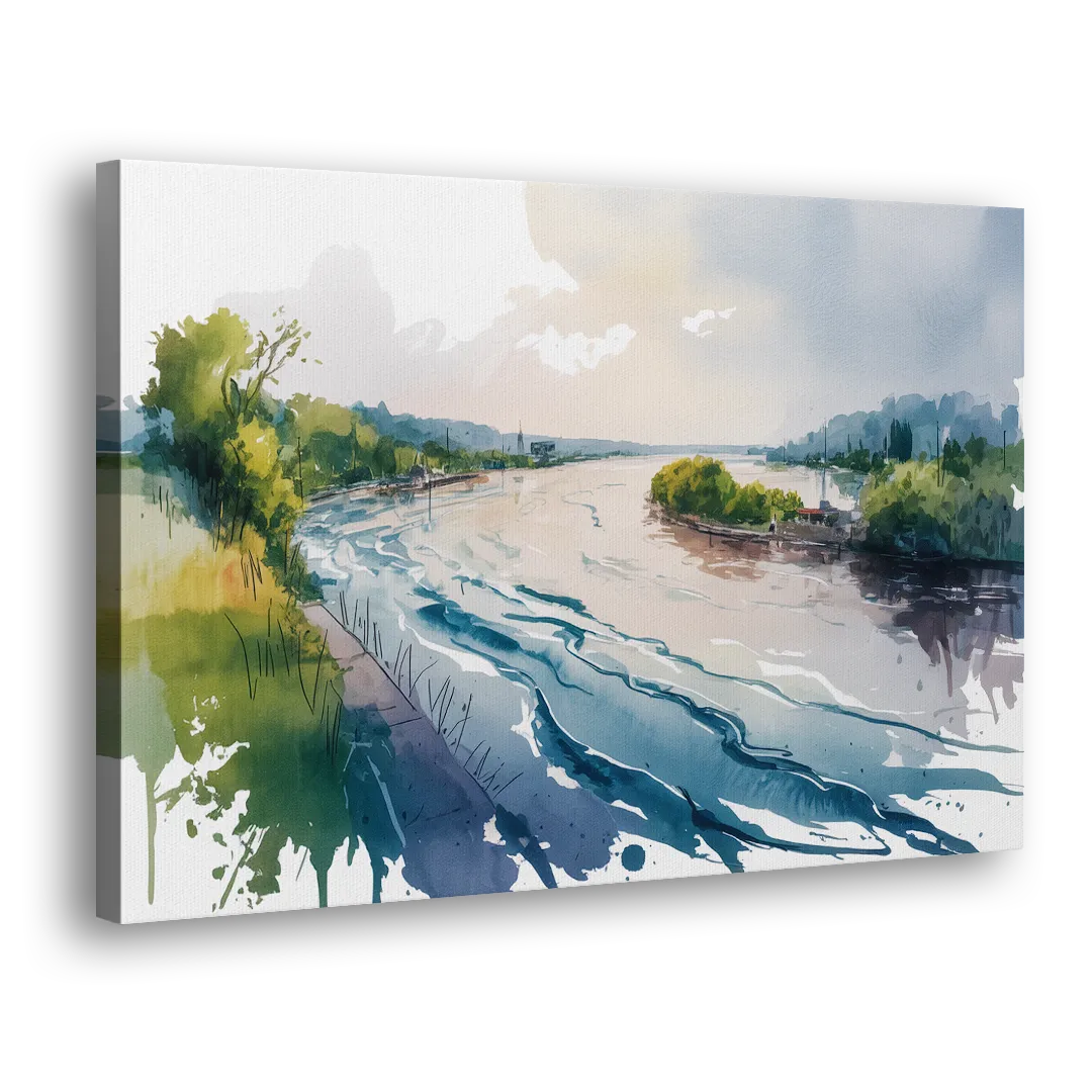 Saint Lawrence River View Side - Canvas Wall Art