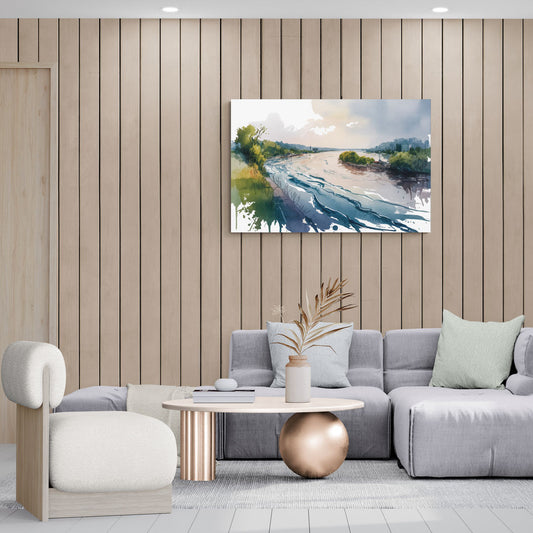 Saint Lawrence River View - Canvas Wall Art Living Room