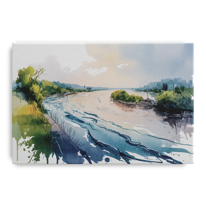 Saint Lawrence River View Front - Canvas Wall Art