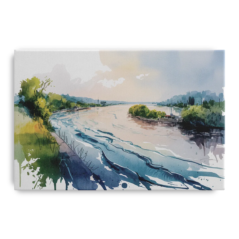 Saint Lawrence River View Front - Canvas Wall Art