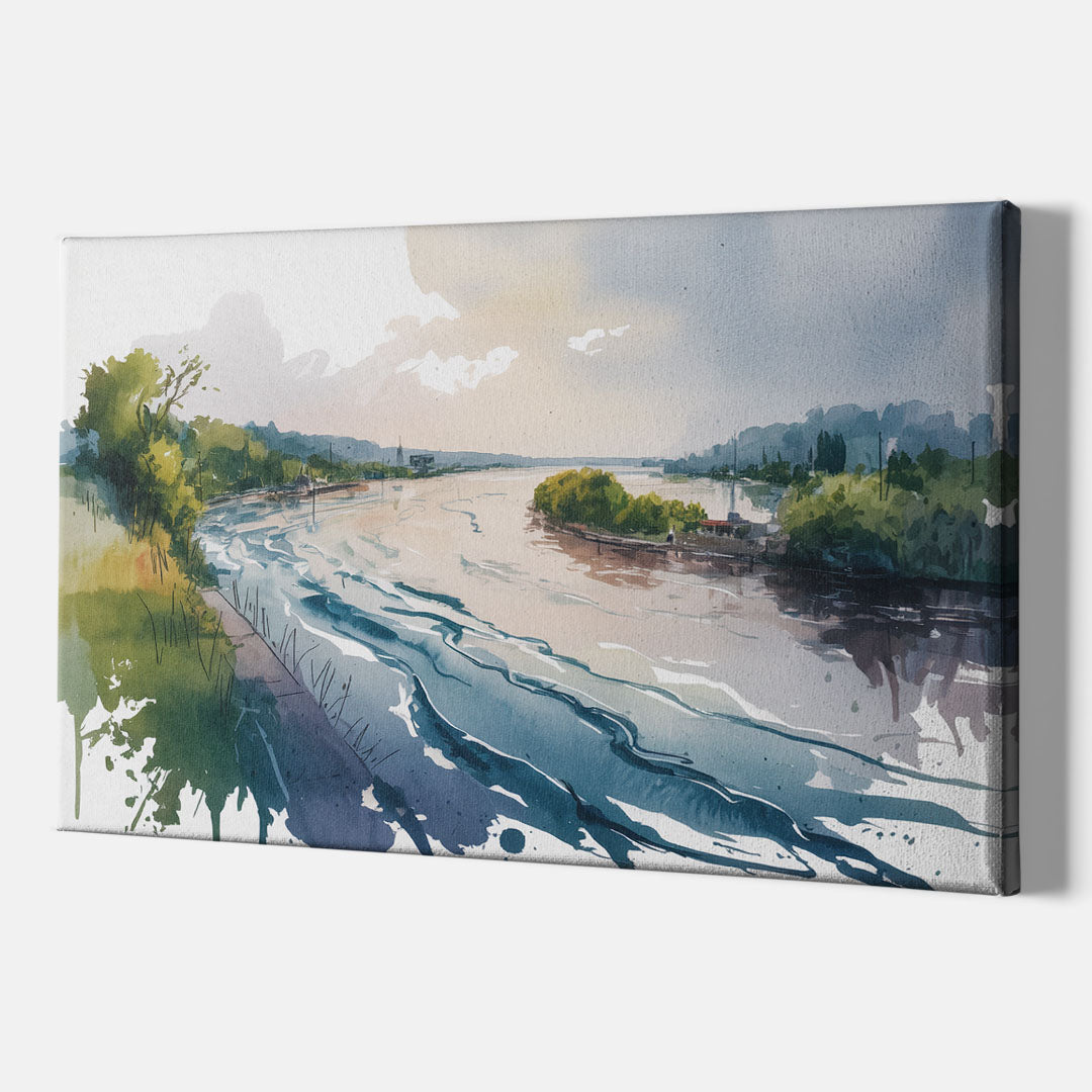 Saint Lawrence River View - Canvas Print Art Sides