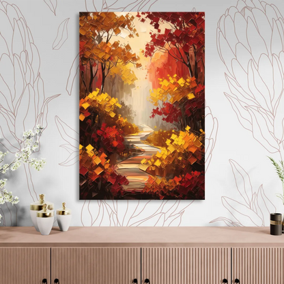 Salem Autumn Forest Sitting Room - Canvas Wall Art