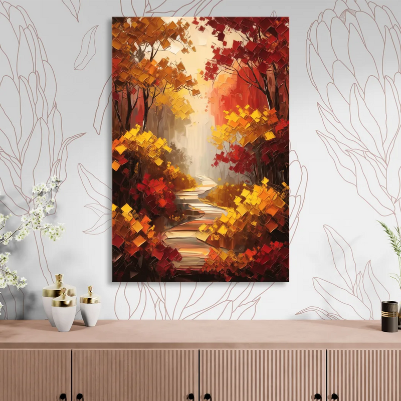 Salem Autumn Forest Sitting Room - Canvas Wall Art