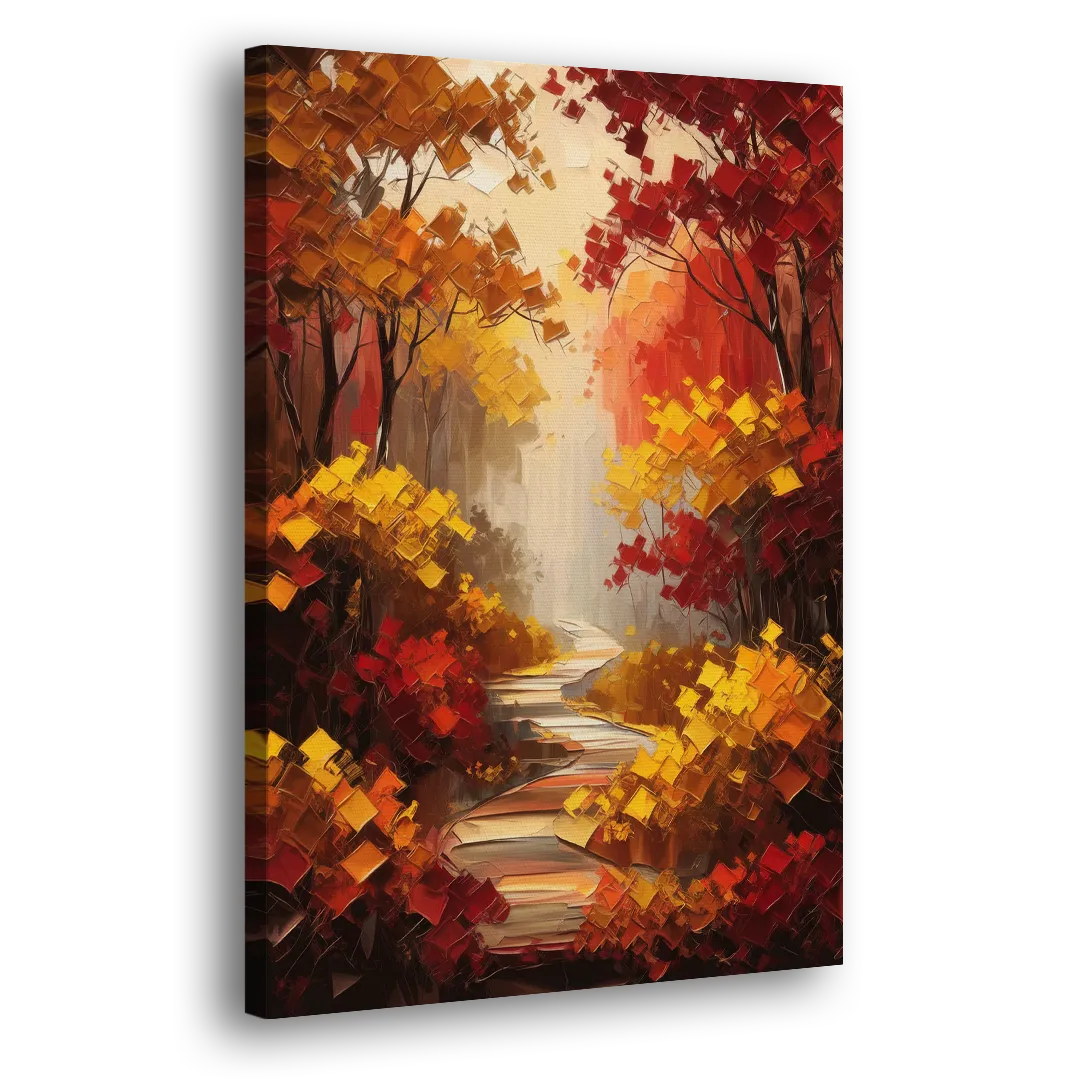 Salem Autumn Forest Side - Canvas Wall Art