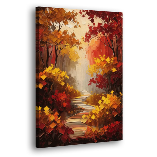 Salem Autumn Forest Side - Canvas Wall Art