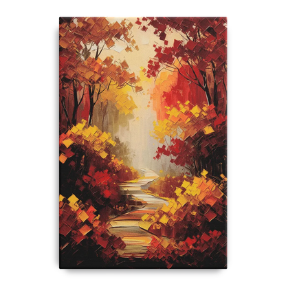Salem Autumn Forest Front - Canvas Wall Art