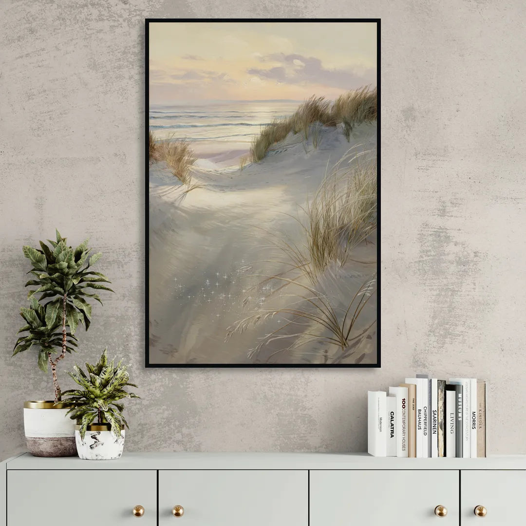 Salem Coastal Charm Sitting Room - Black Canvas Wall Art