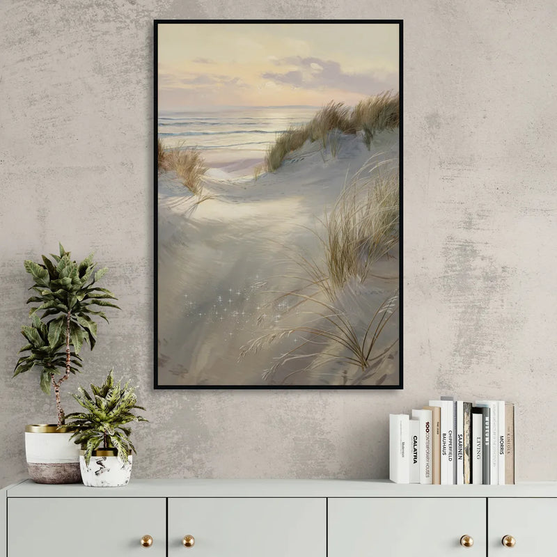 Salem Coastal Charm Sitting Room - Black Canvas Wall Art