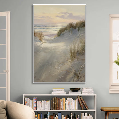 Salem Coastal Charm Sitting Room - White Canvas Wall Art